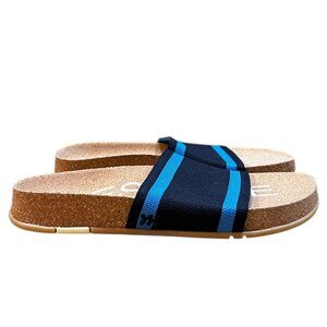NWOT Message Mullen Blue Slide Sandals
